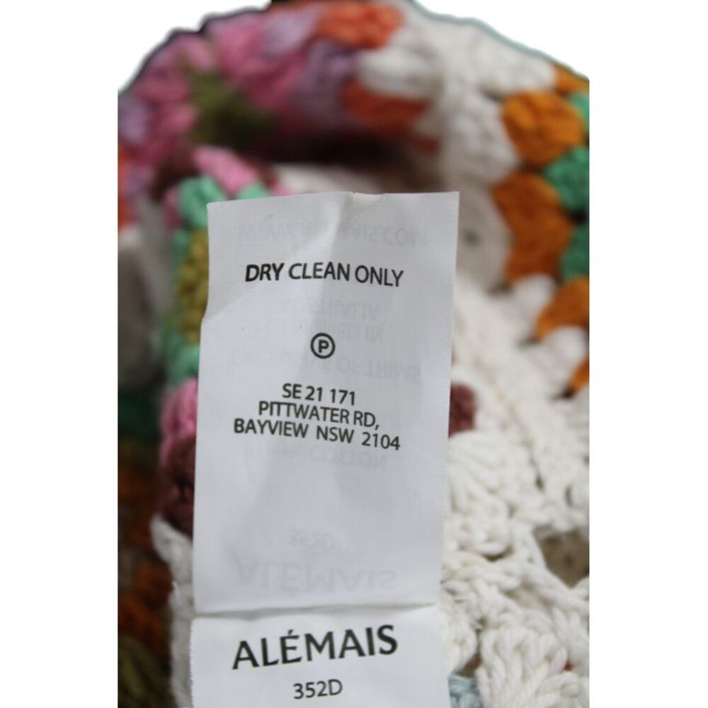 Alemais Womens Multicolor Maxi Dress Sleeveless V-Neck Geometric Cotton Size 12 - Picture 5 of 6